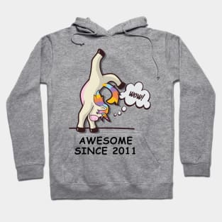 Kids Birthday Shirt | Unicorn Handstand Gift Contortionist Hoodie